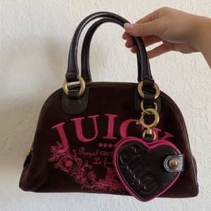 GREAT CONDITION JUICY COUTURE BROWN & PINK PURSE